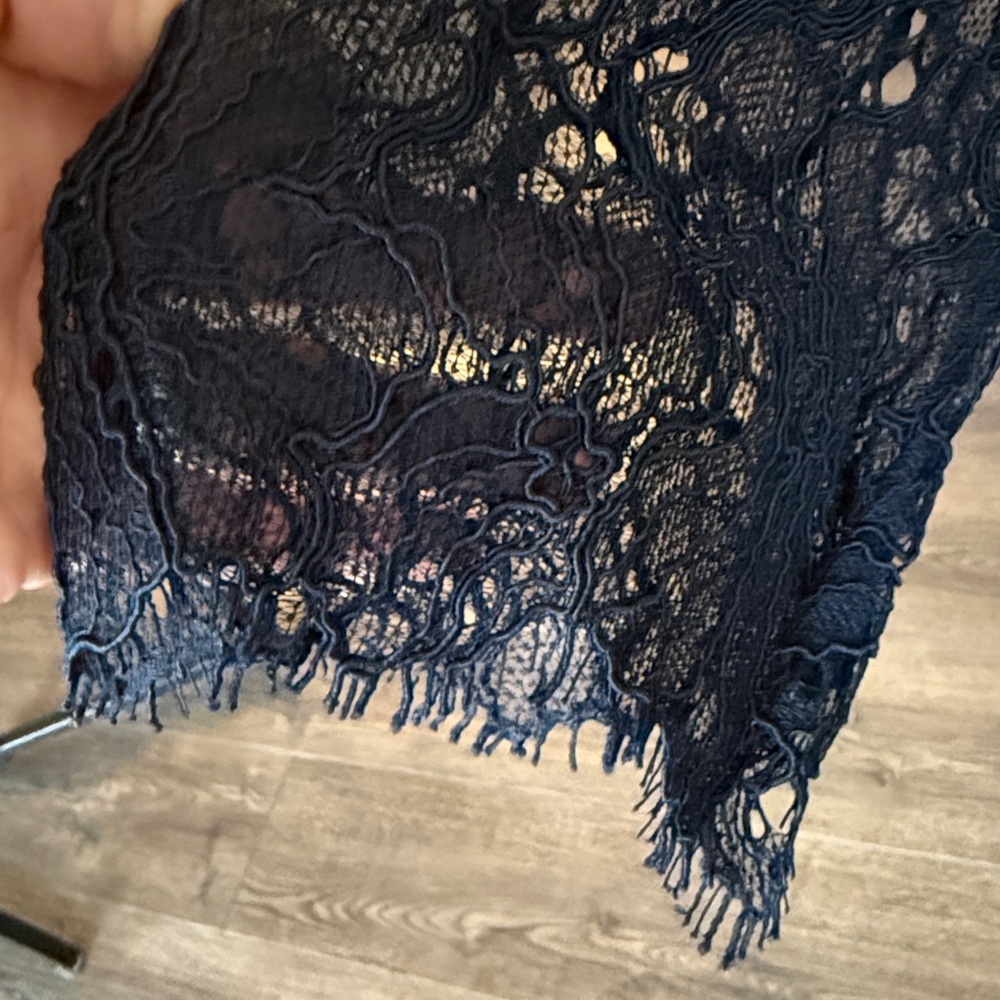Chico's NWT lace pop over navy dress 4 - Picture 12 of 12